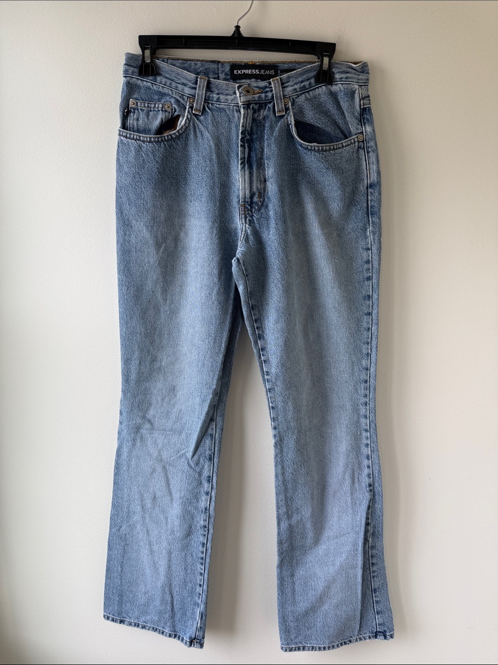 Express Light Blue Fit & Flare Jeans: Size 5/6L